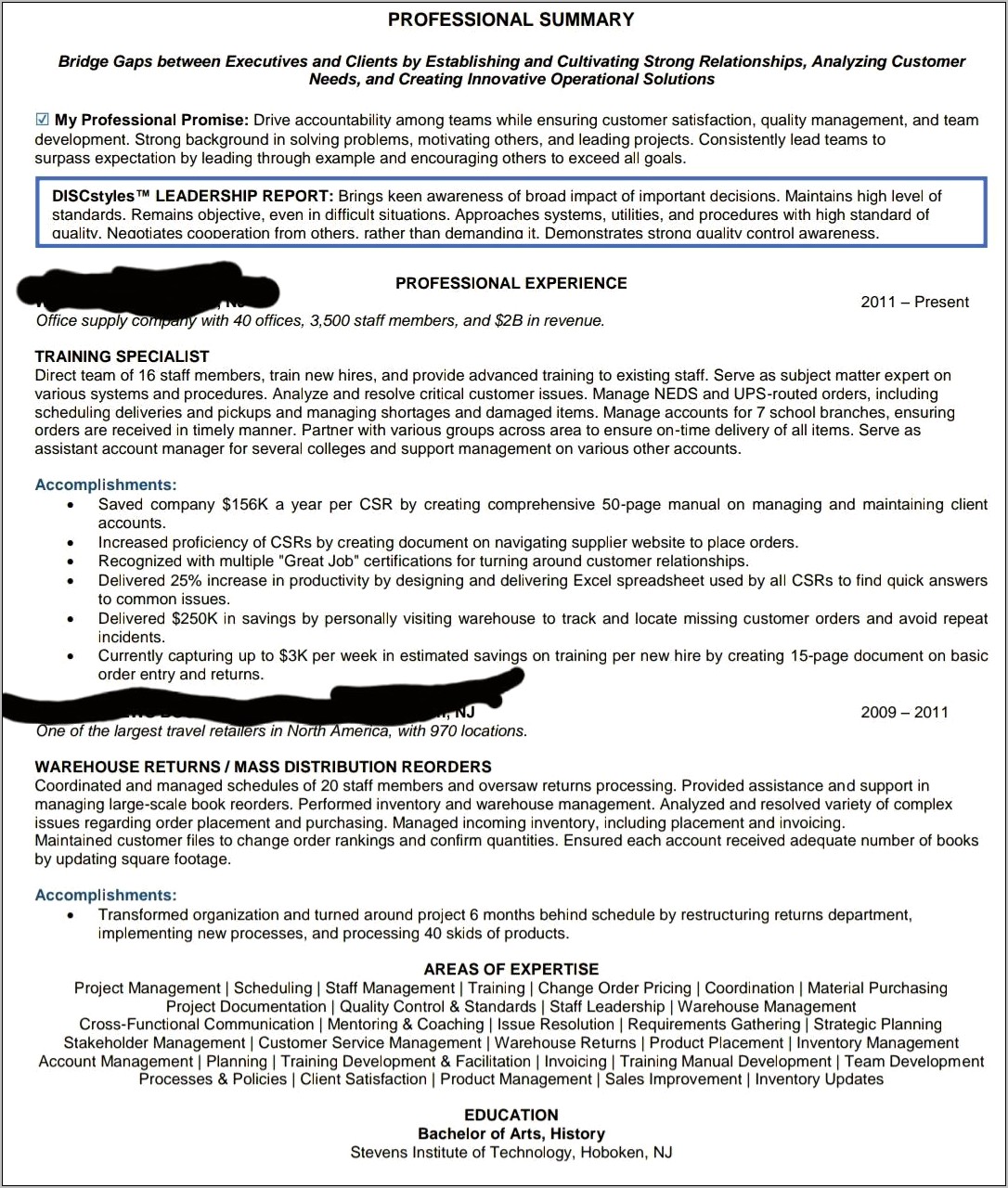 Resume Jobs Are Not In Order