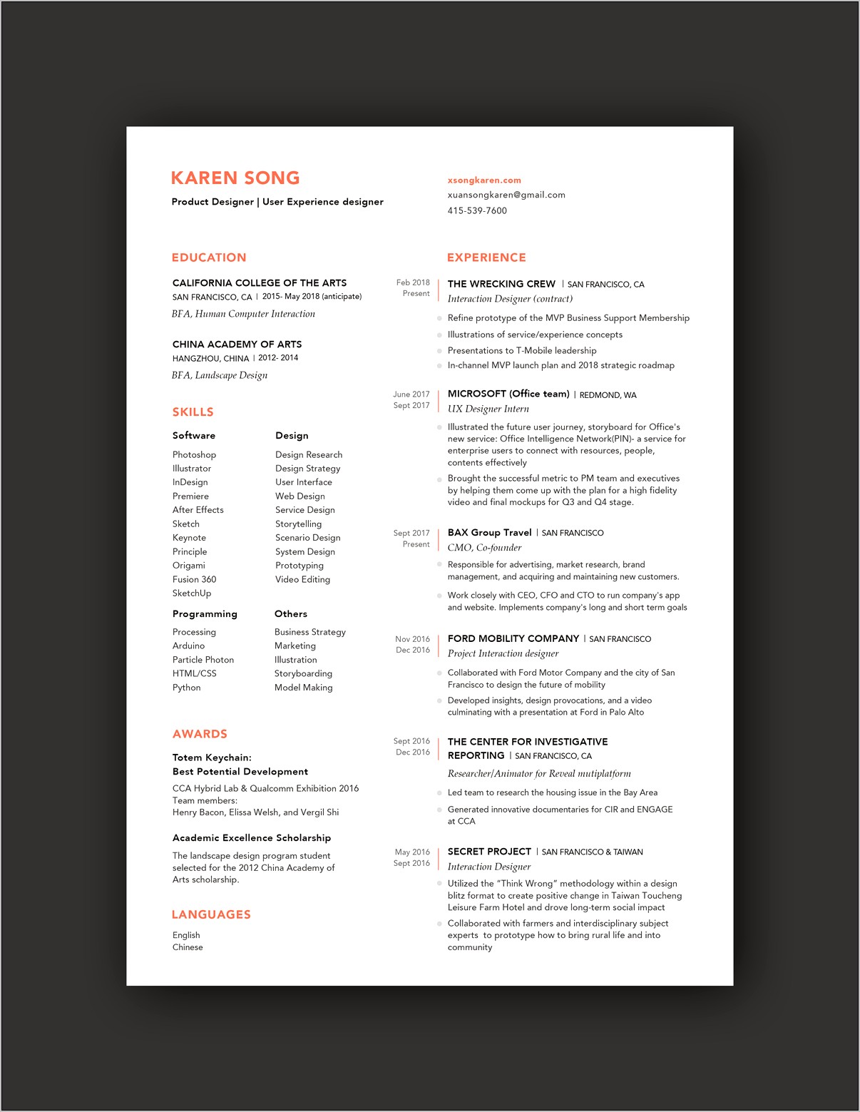 Resume Landscape Architecture Objective Examples