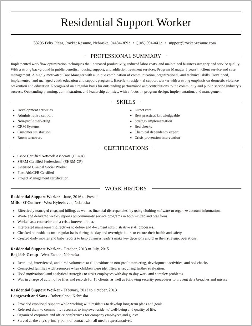 Resume Licensed Social Worker And Chemical Dependency Counselor