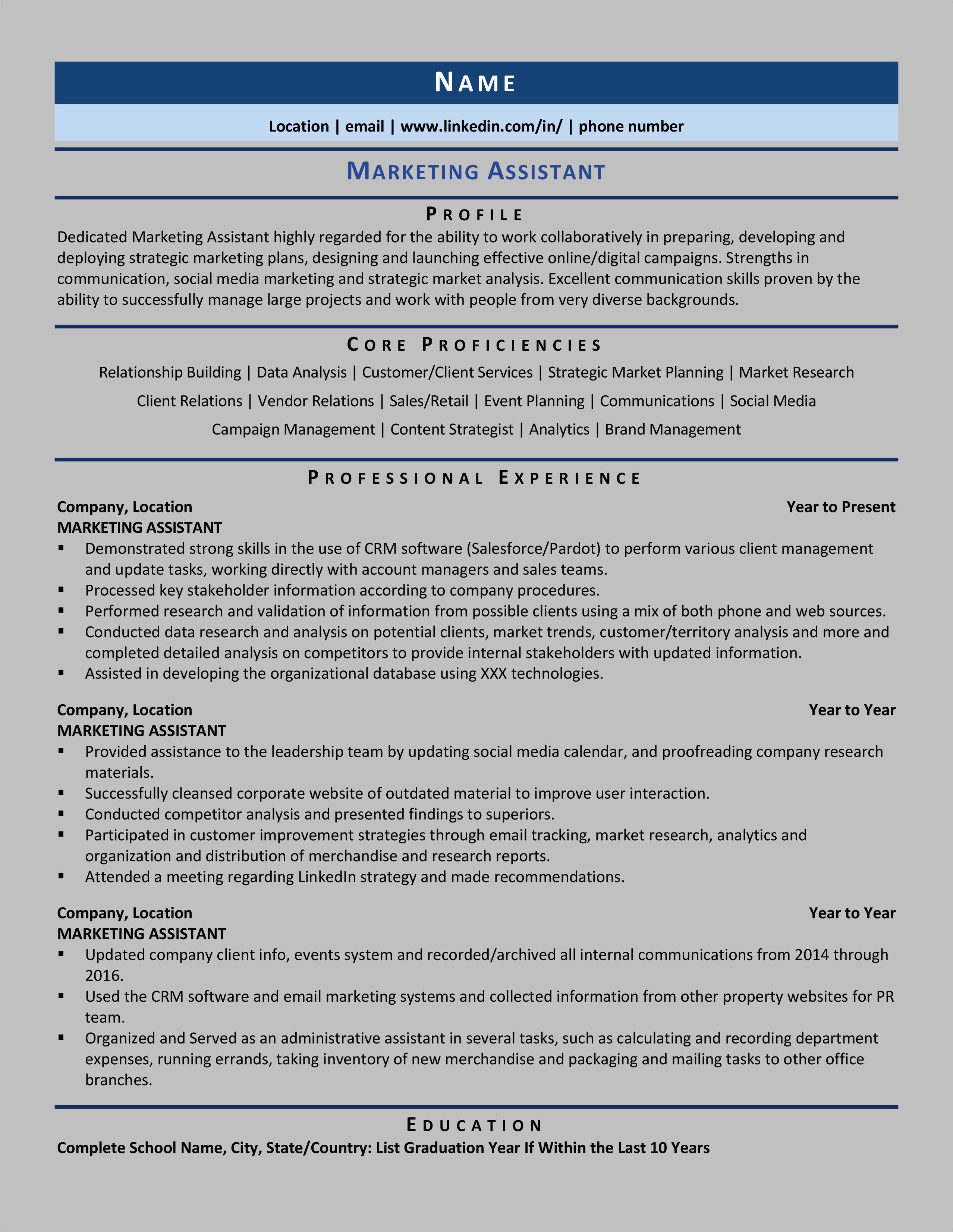 Resume Line For Working With Other People