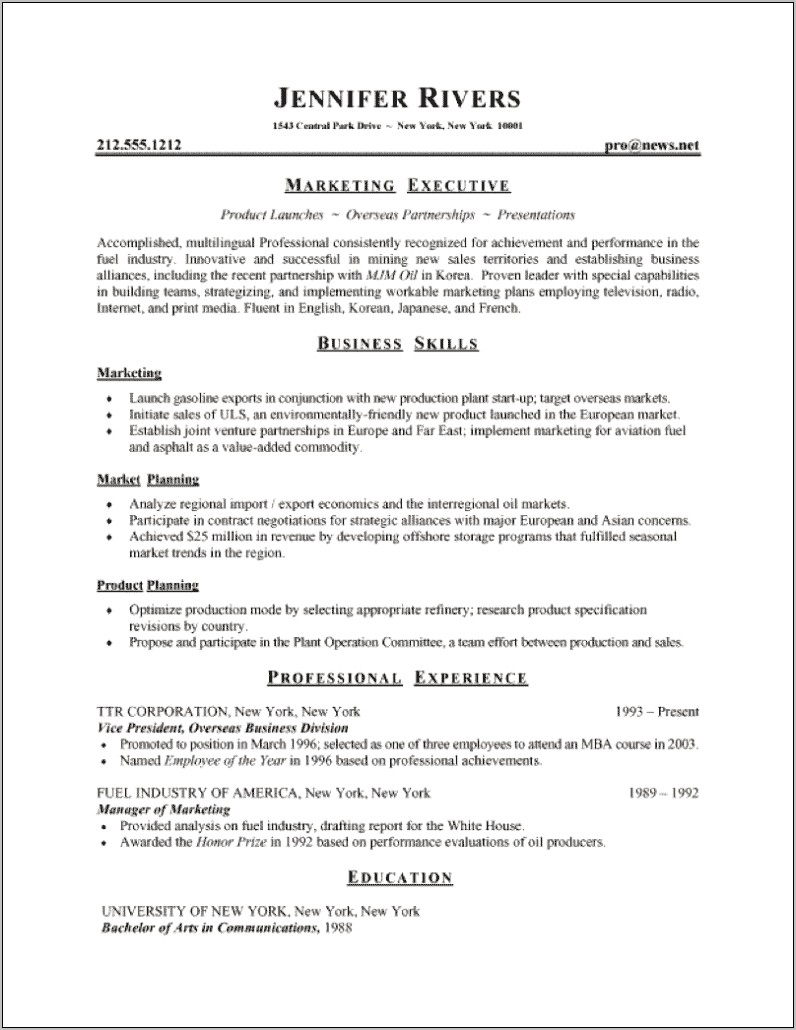 Resume Manager Constantly Receive Recognition