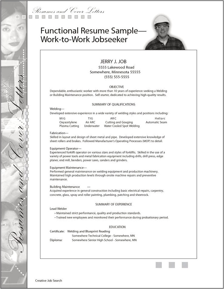 Resume Objective Examples Entry Level Factory Worker