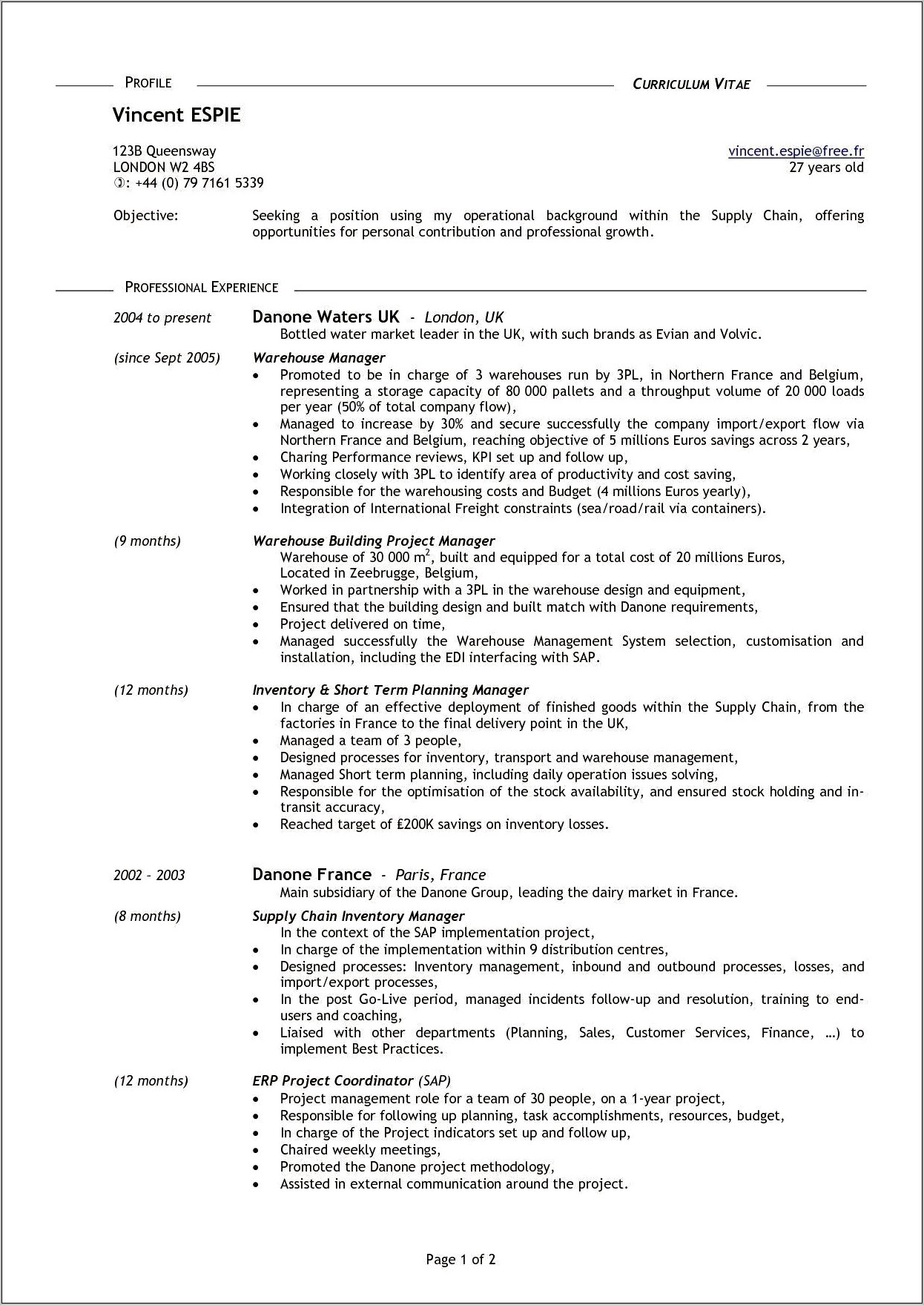 Resume Objective For 16 Year Old