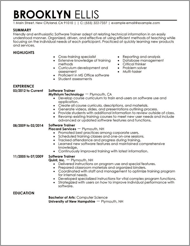Resume Objective For A Multi Student Internship