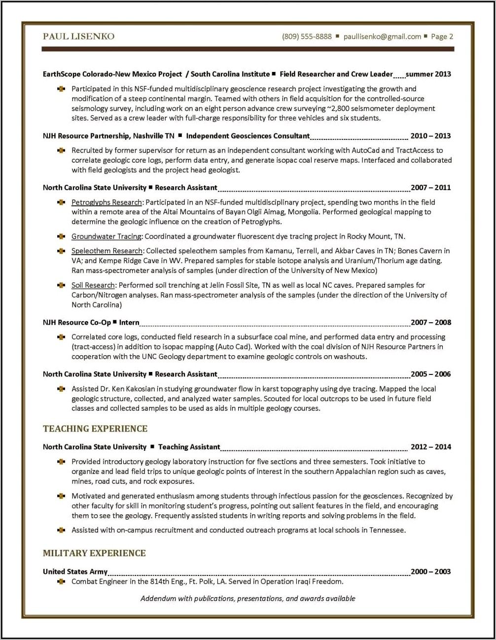 Resume Objective For Coal Miner