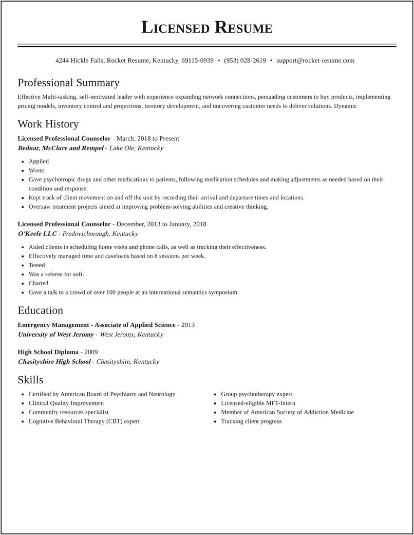 Resume Objective For Drug And Alcohol Counselor