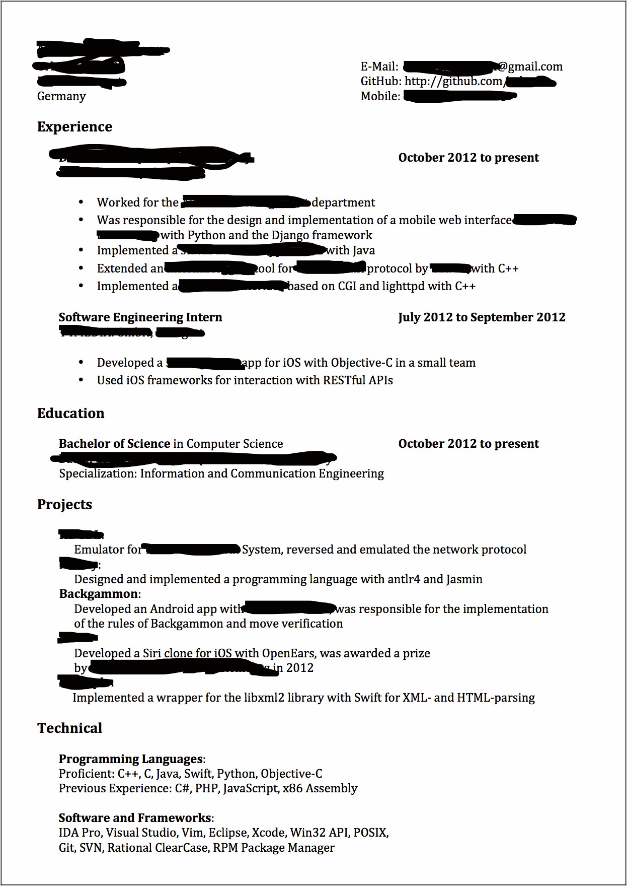 Resume Objective For Game Deveoper Reddit