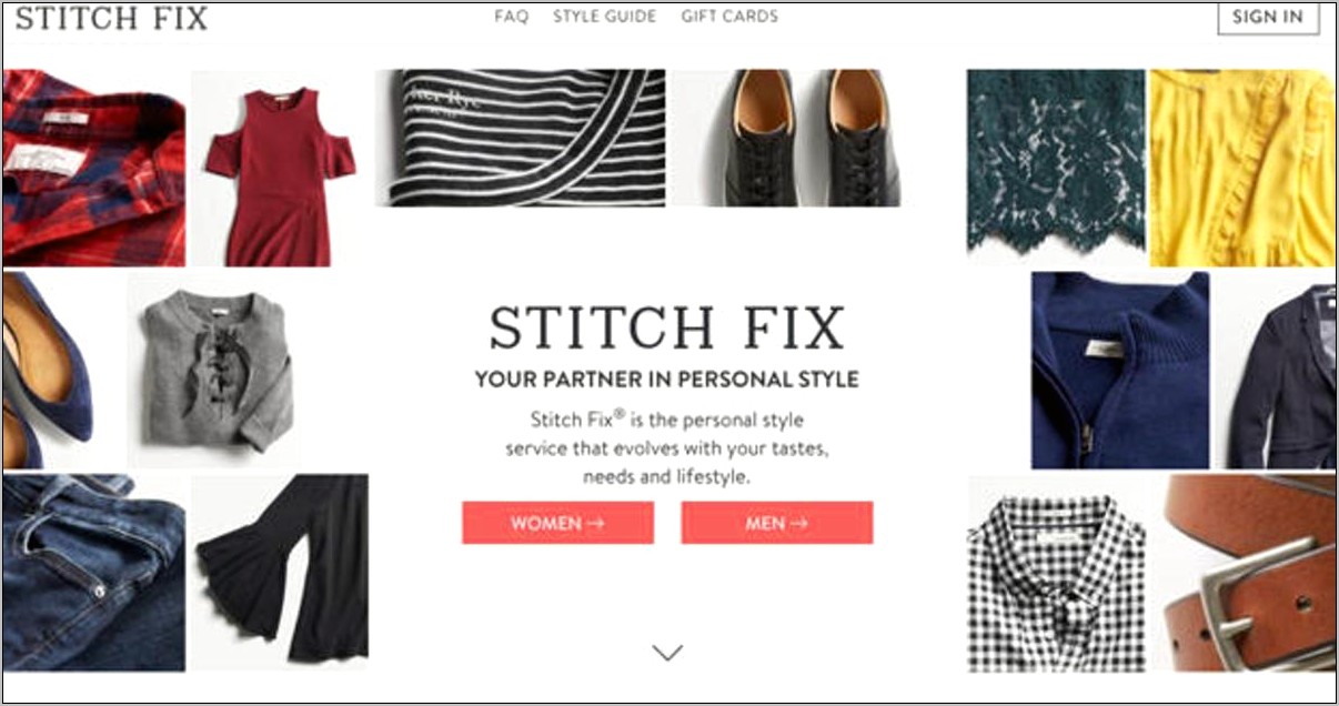 Resume Objective For Stitch Fix Stylist