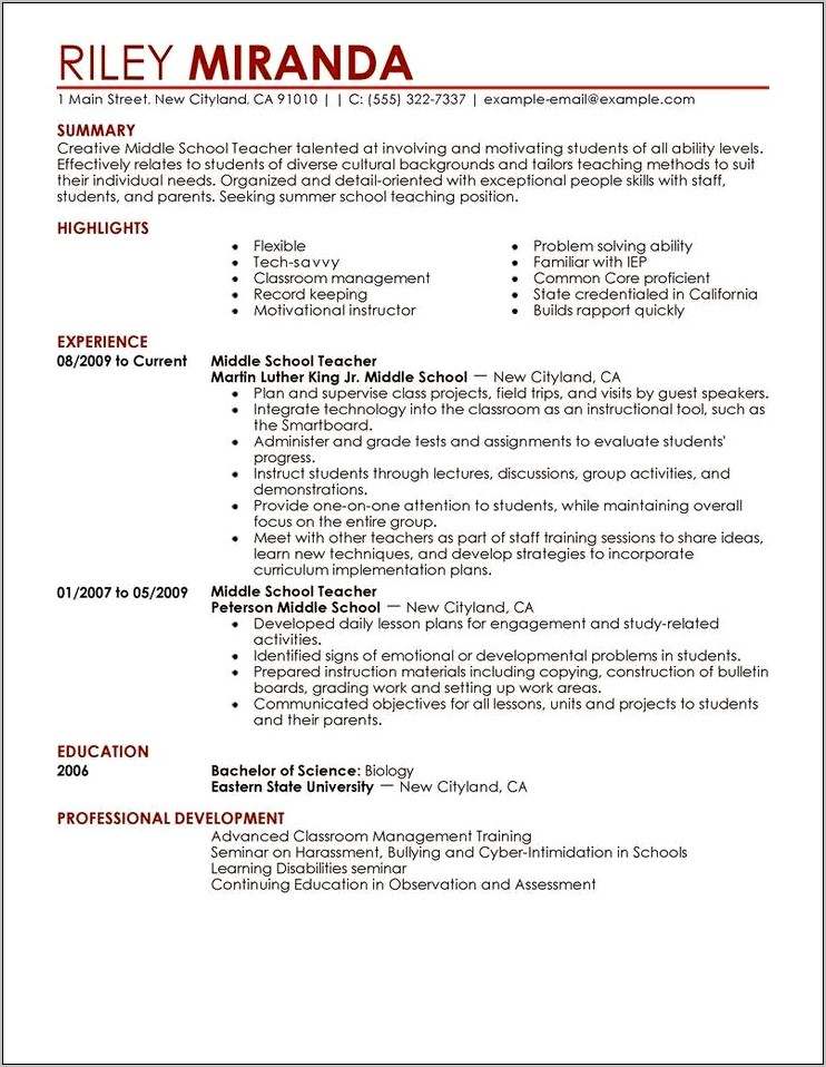 Resume Objective In Resume For All Jobs