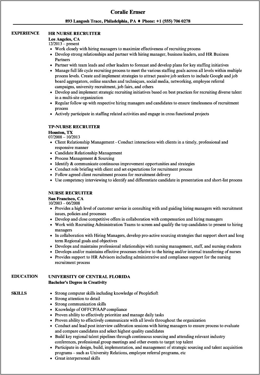 Resume Objectives For Correctional Nurse