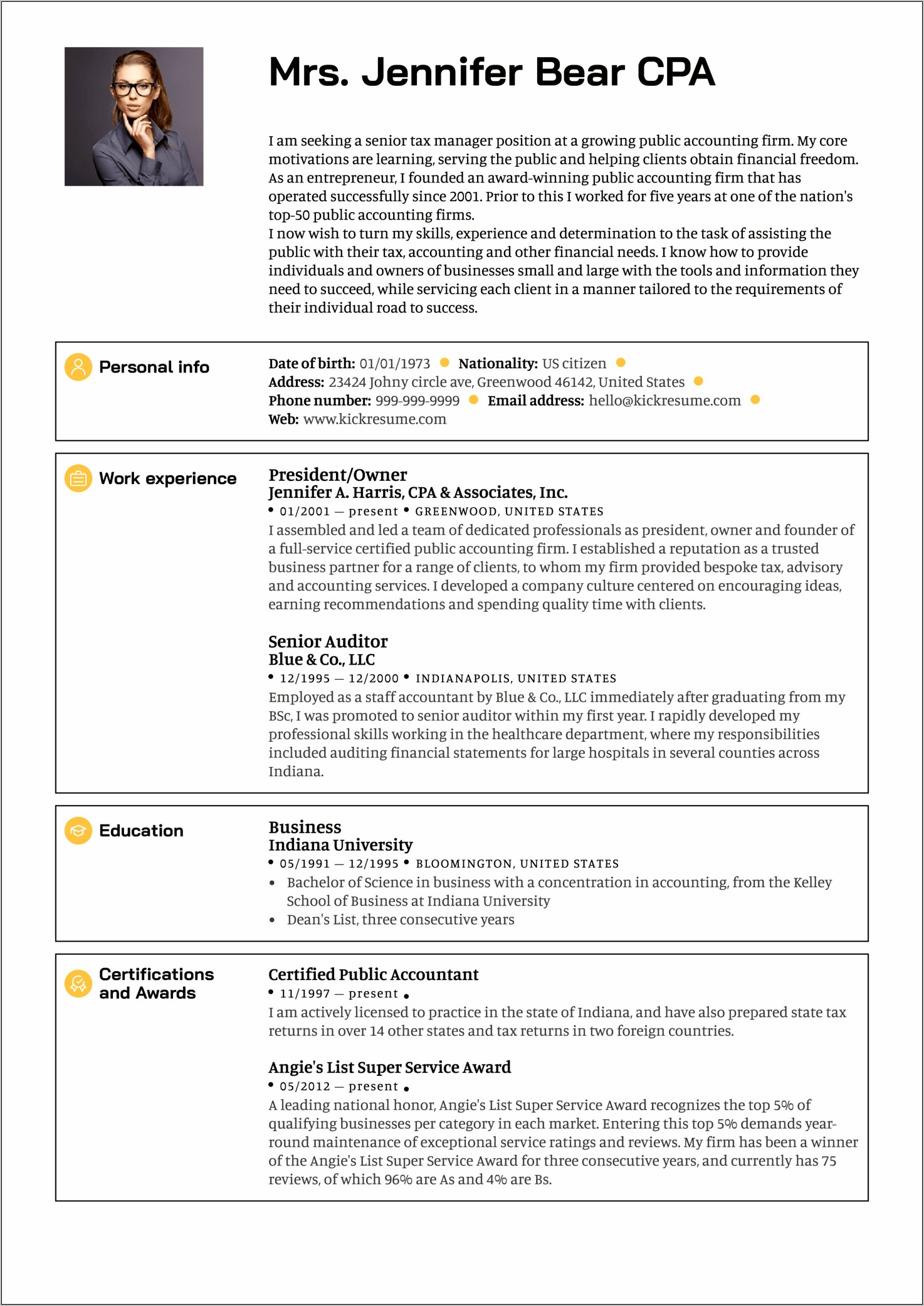 Resume Of Sr Manager Of Professional Services