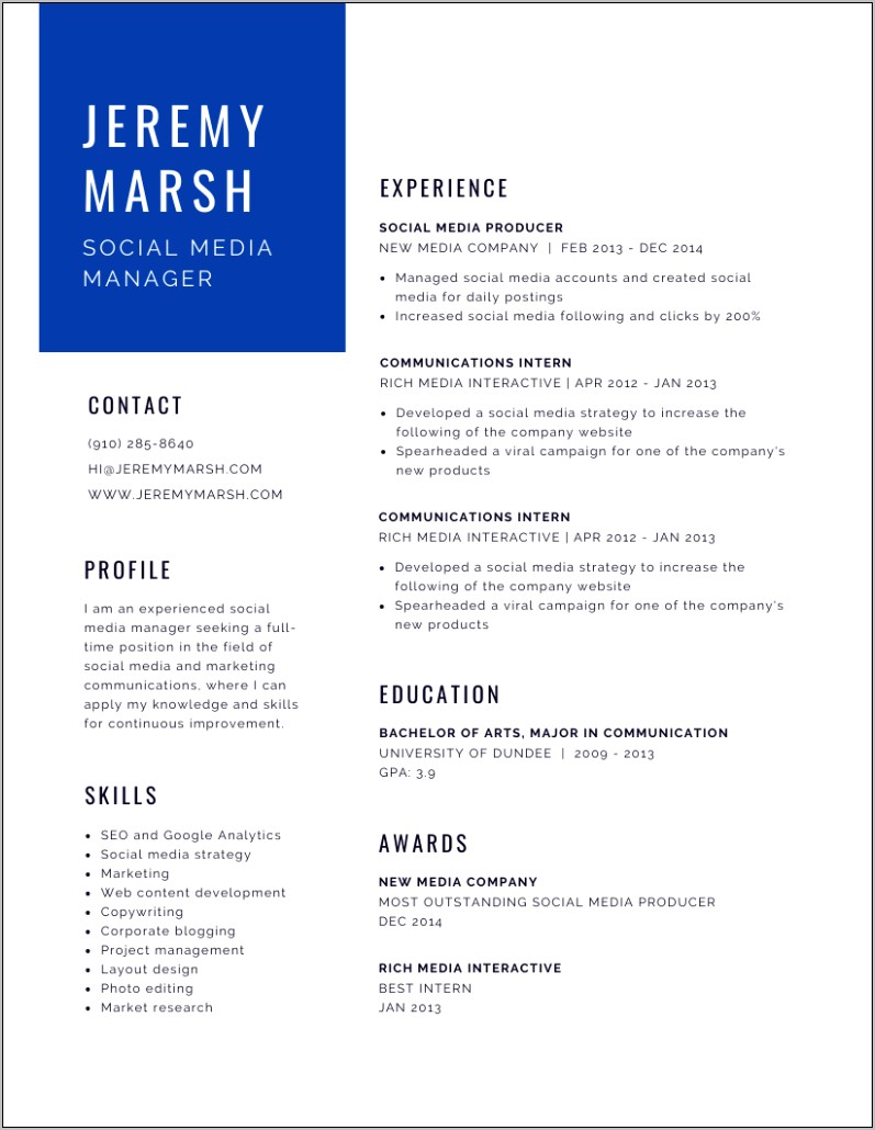 Resume Other Ways To Say Managed