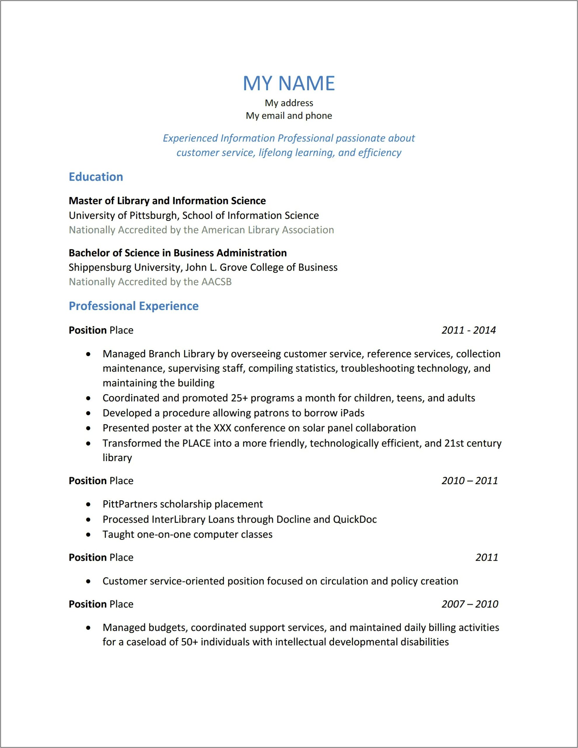 Resume Putting Down Temp Jobs Together