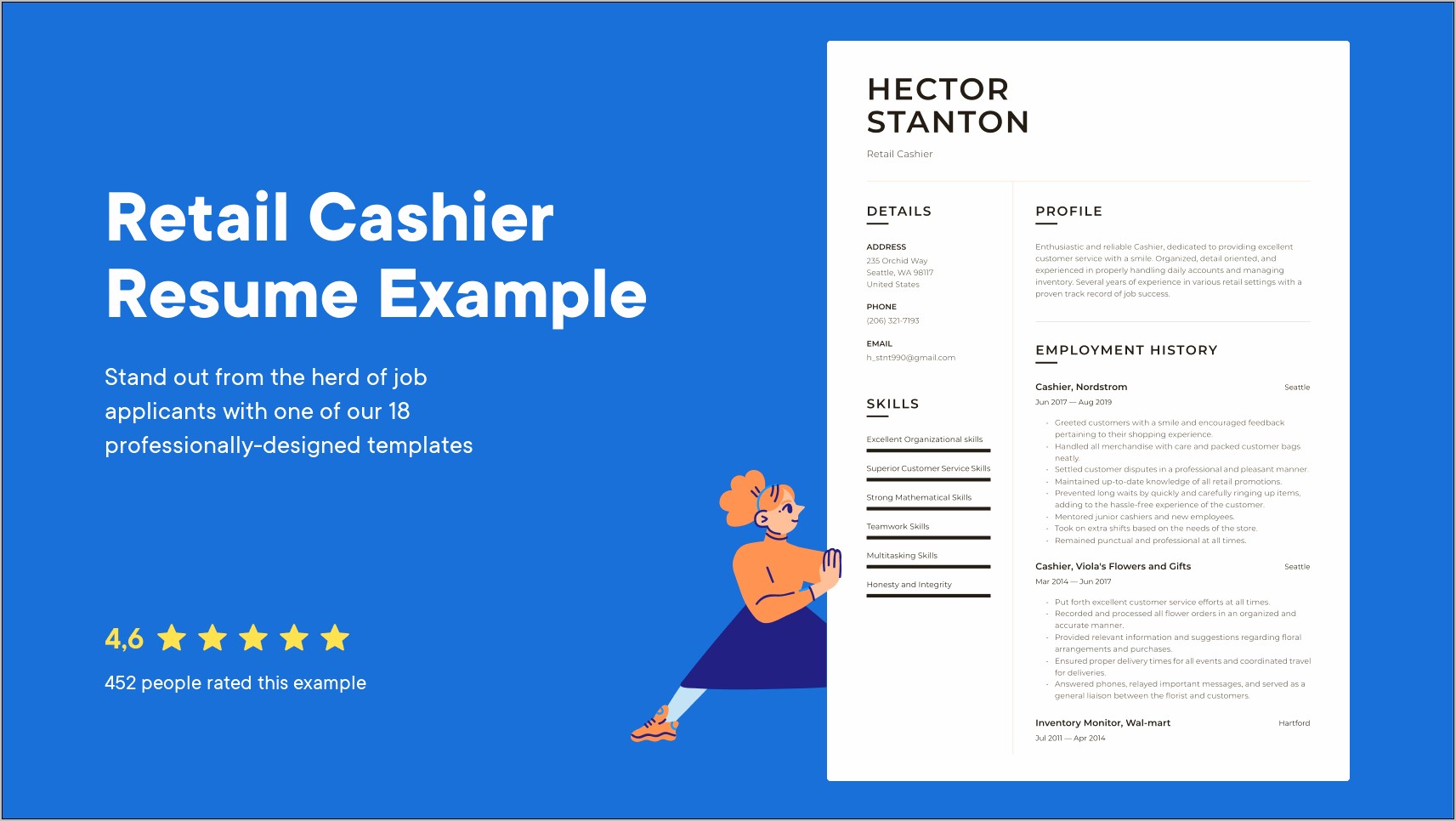 Resume Samples 2019 For Cashiers In A Store