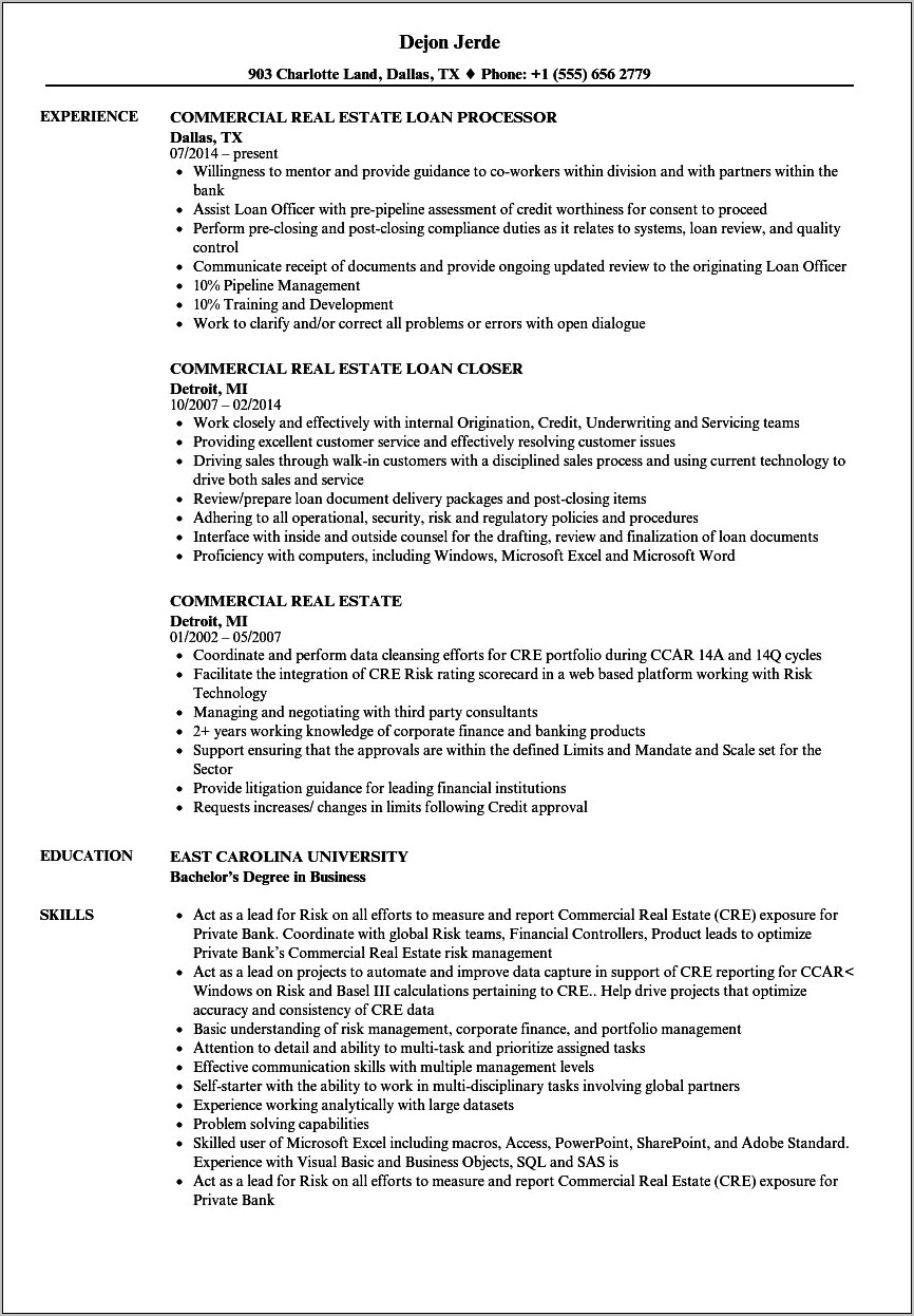 Resume Samples Controller Real Estate Investment Firm