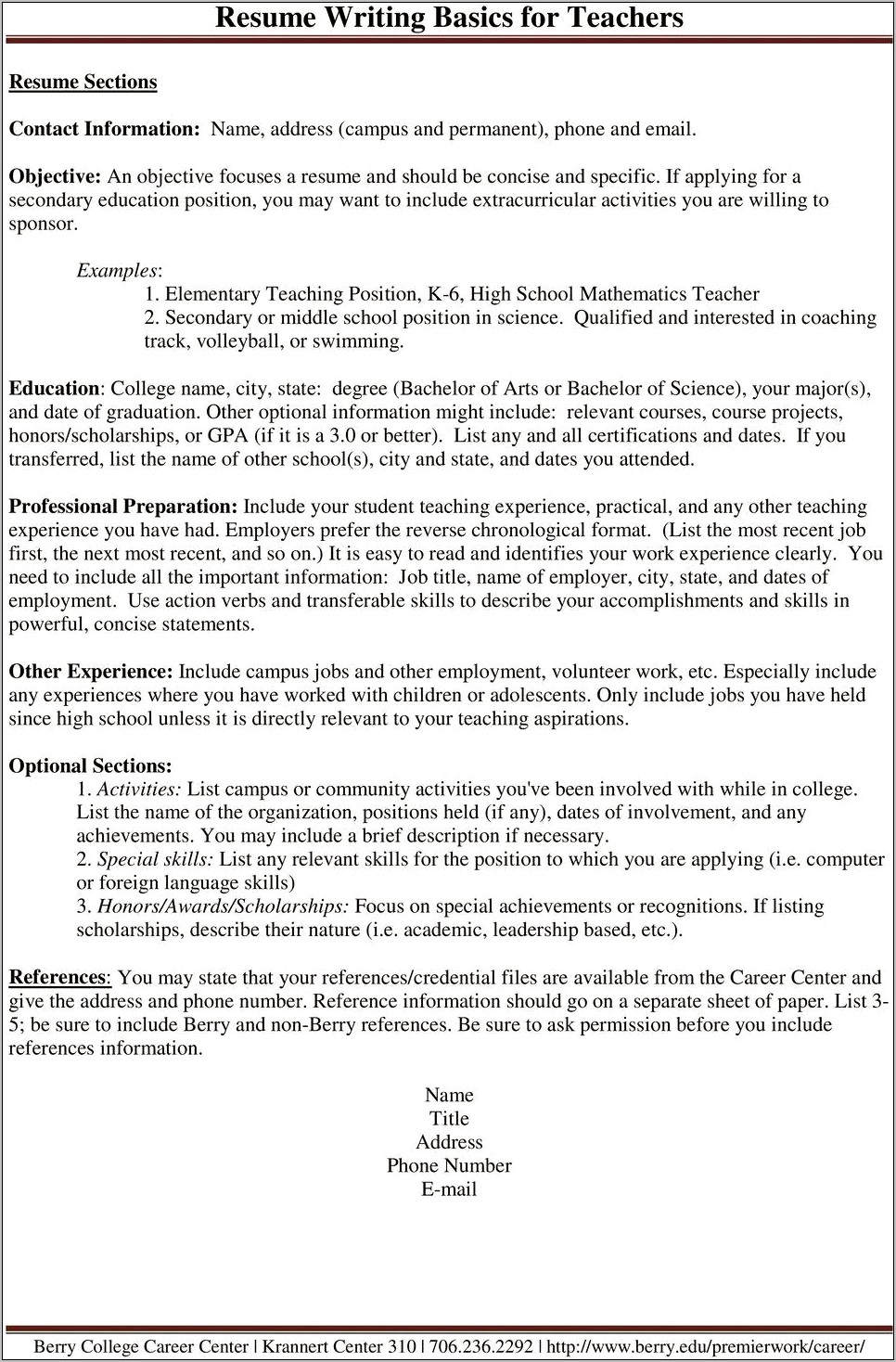 Resume Writers For Science Jobs
