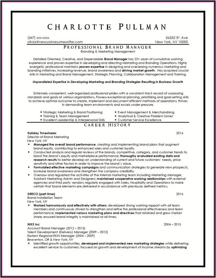 Resume Writing Services Times Job