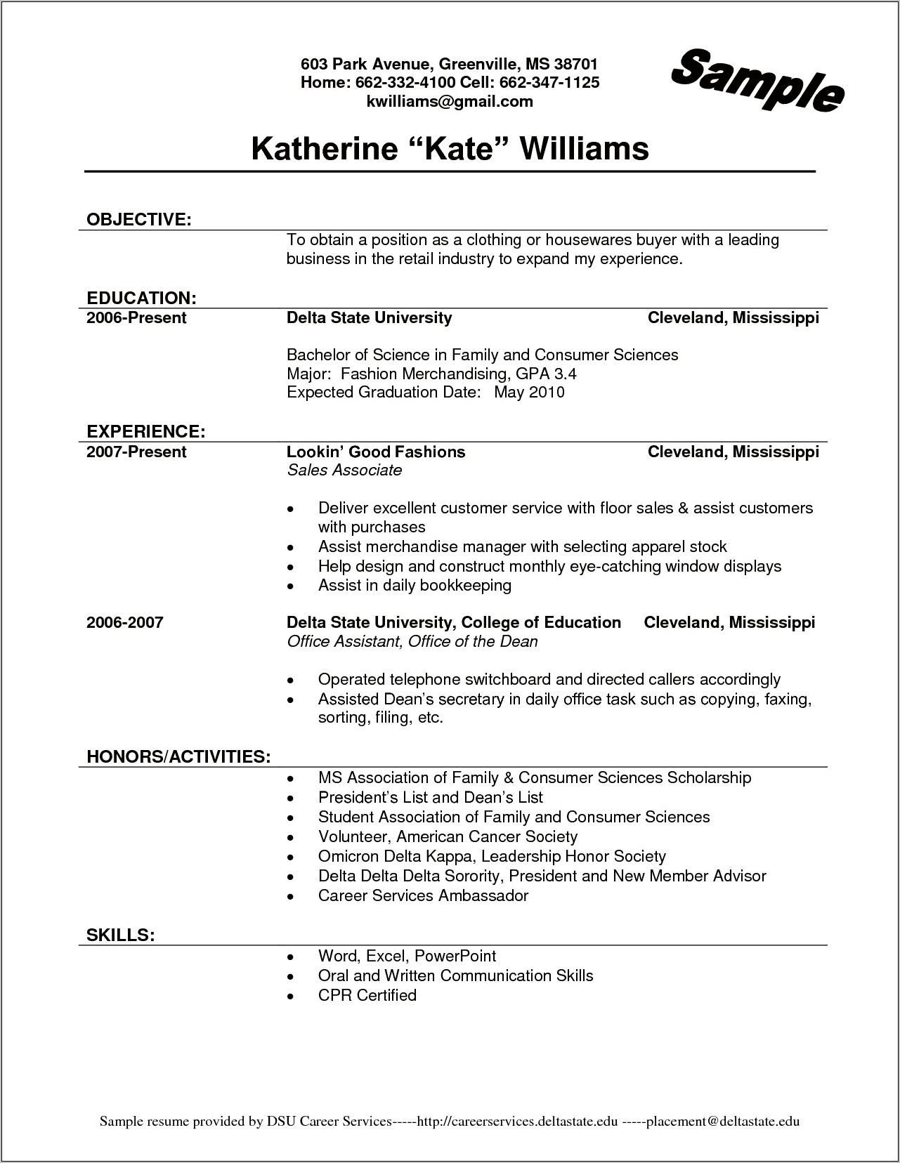 Retail Duties For Resume Examples