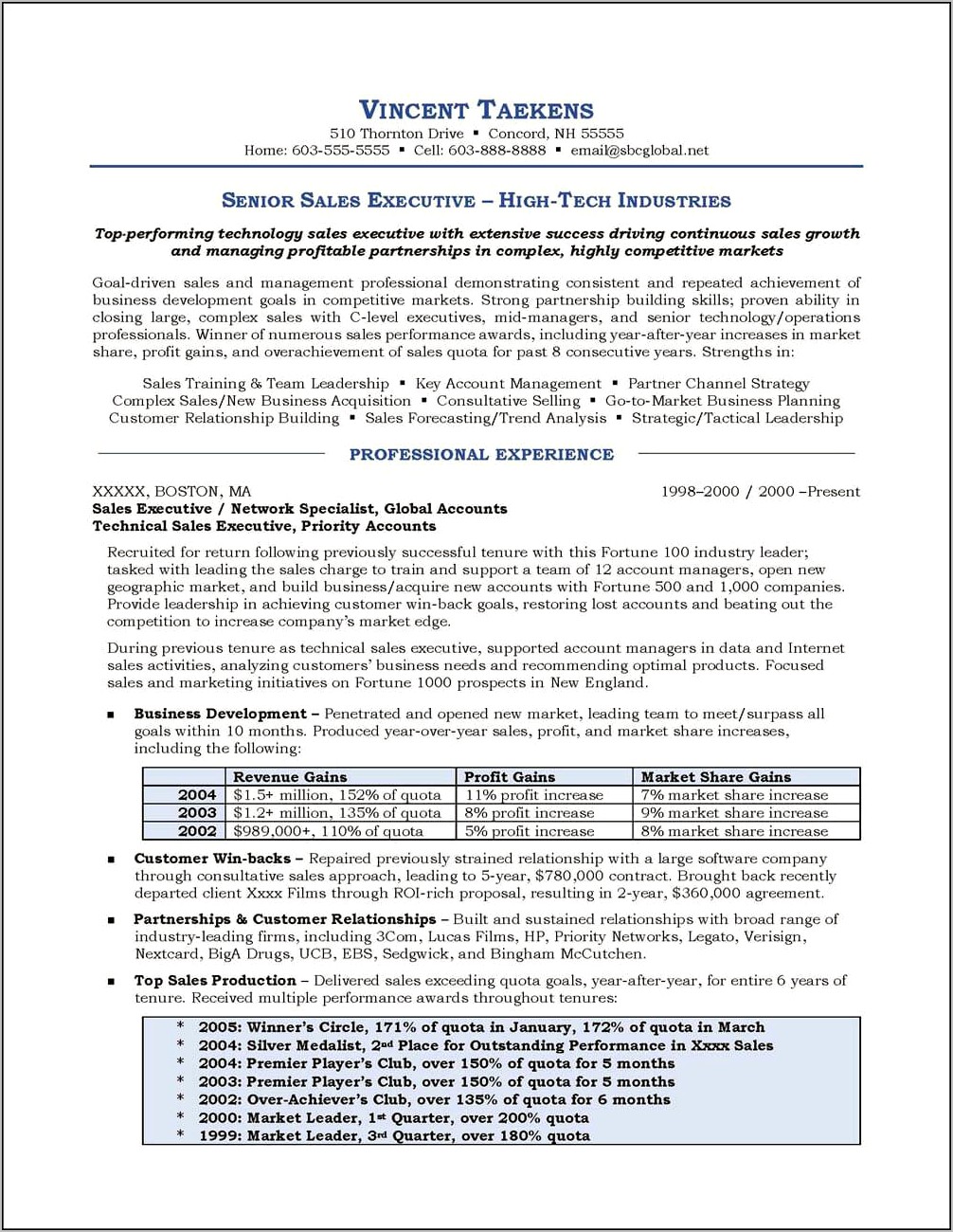 Sales Director Resume Objective Examples