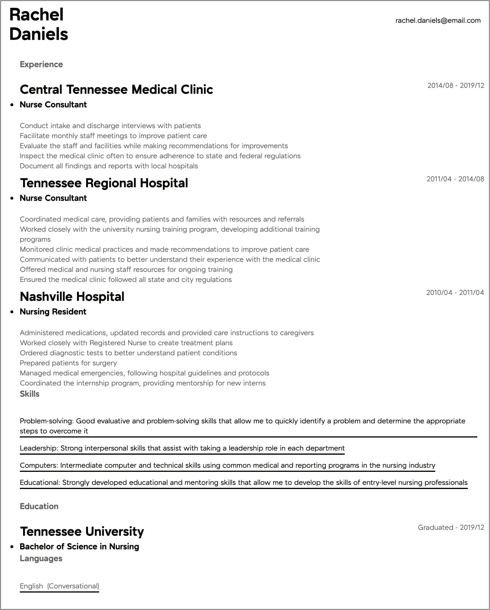 Sample Hospital Intake Specialist Resume