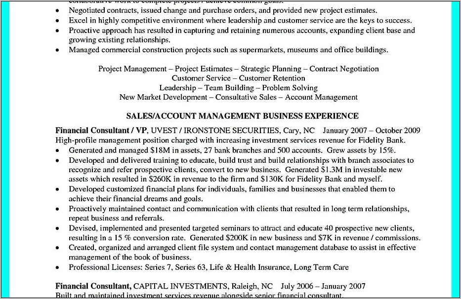 Sample Office Manager Resume Construction
