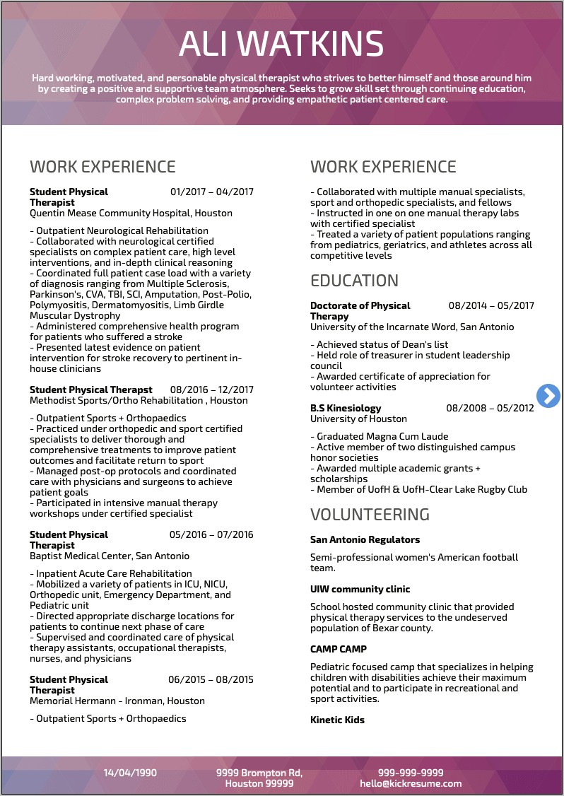 Sample Resume For Healthcare Jobs