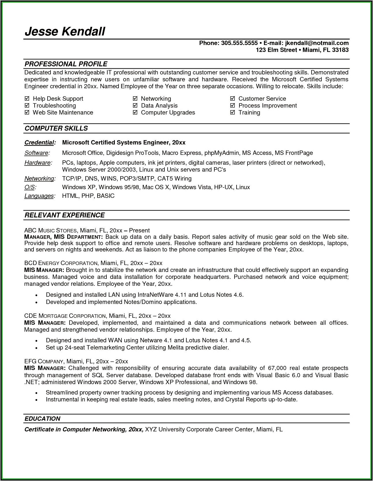 Sample Resume Mis Reporting Manager