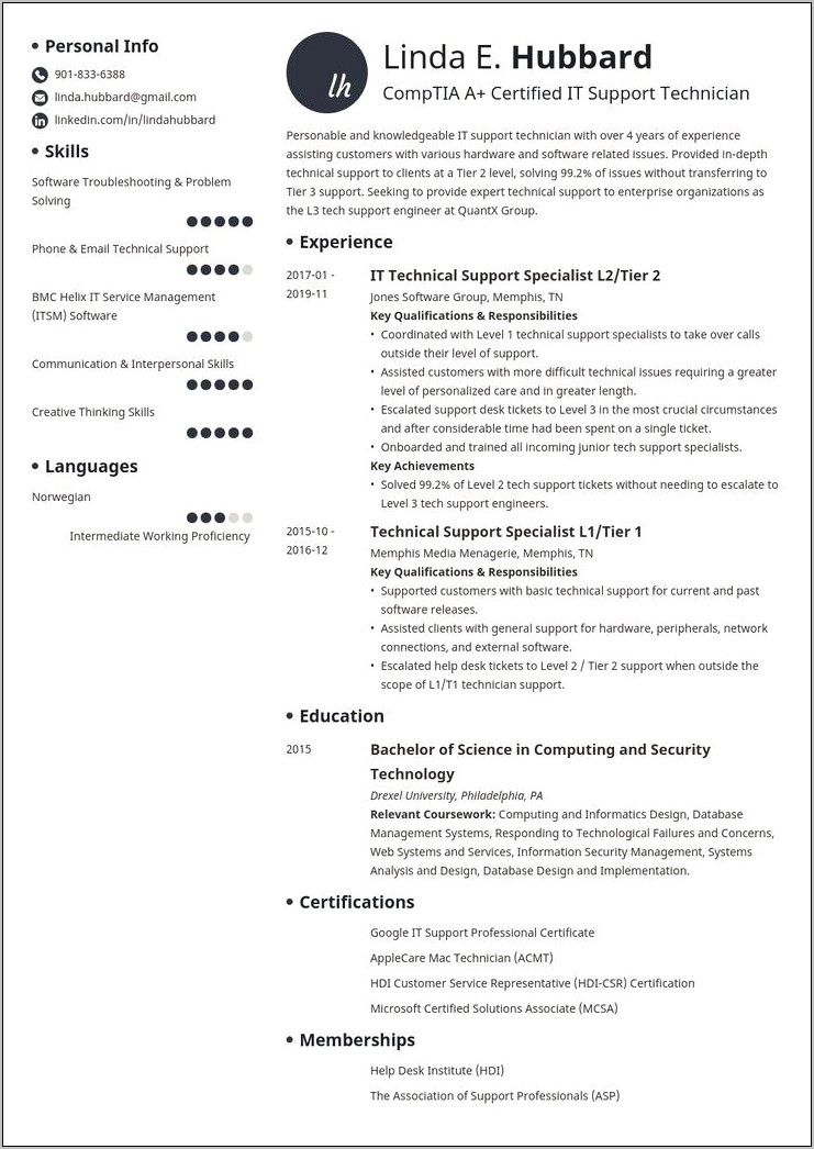 Sample Resume Of Technical Architect