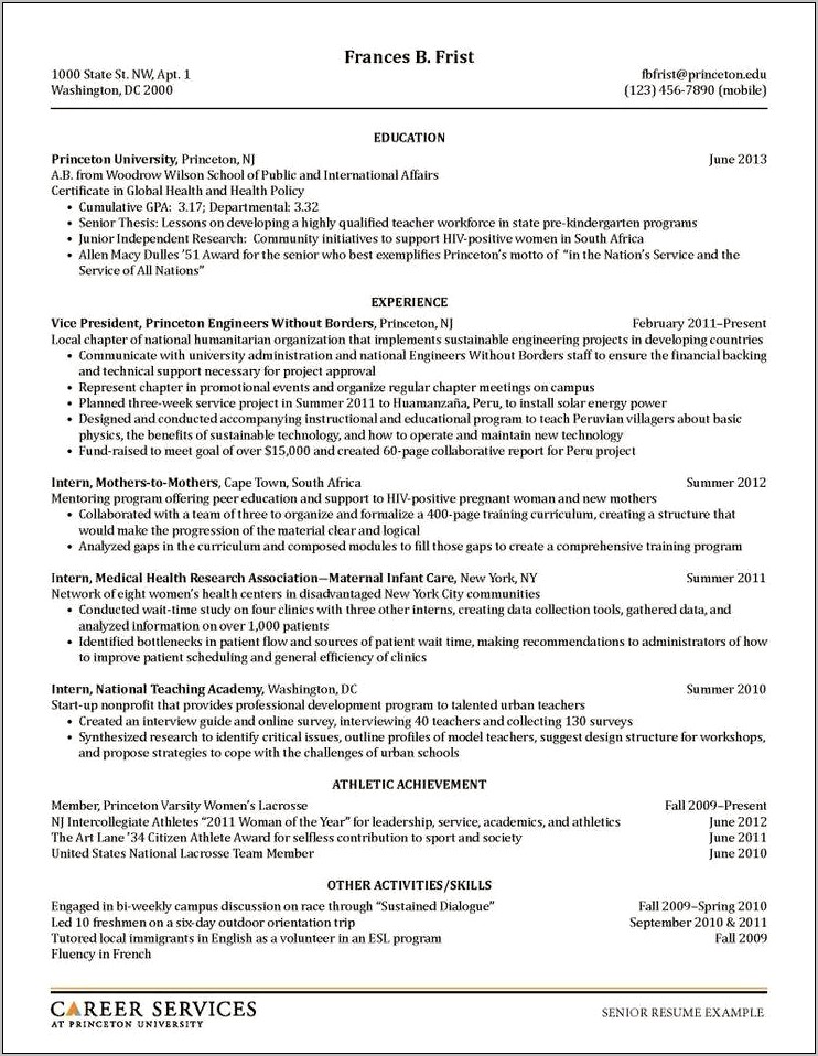 Sample Resume Salary Structure Template