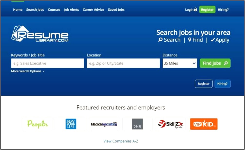 Send Resume Locations Job Search