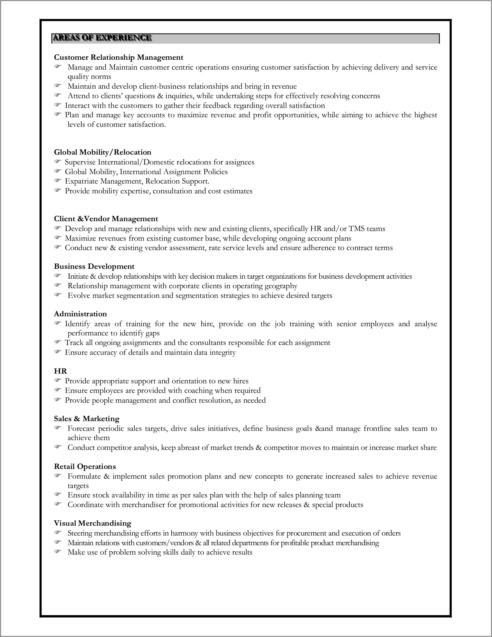 Supporting Words Skills Section Resume