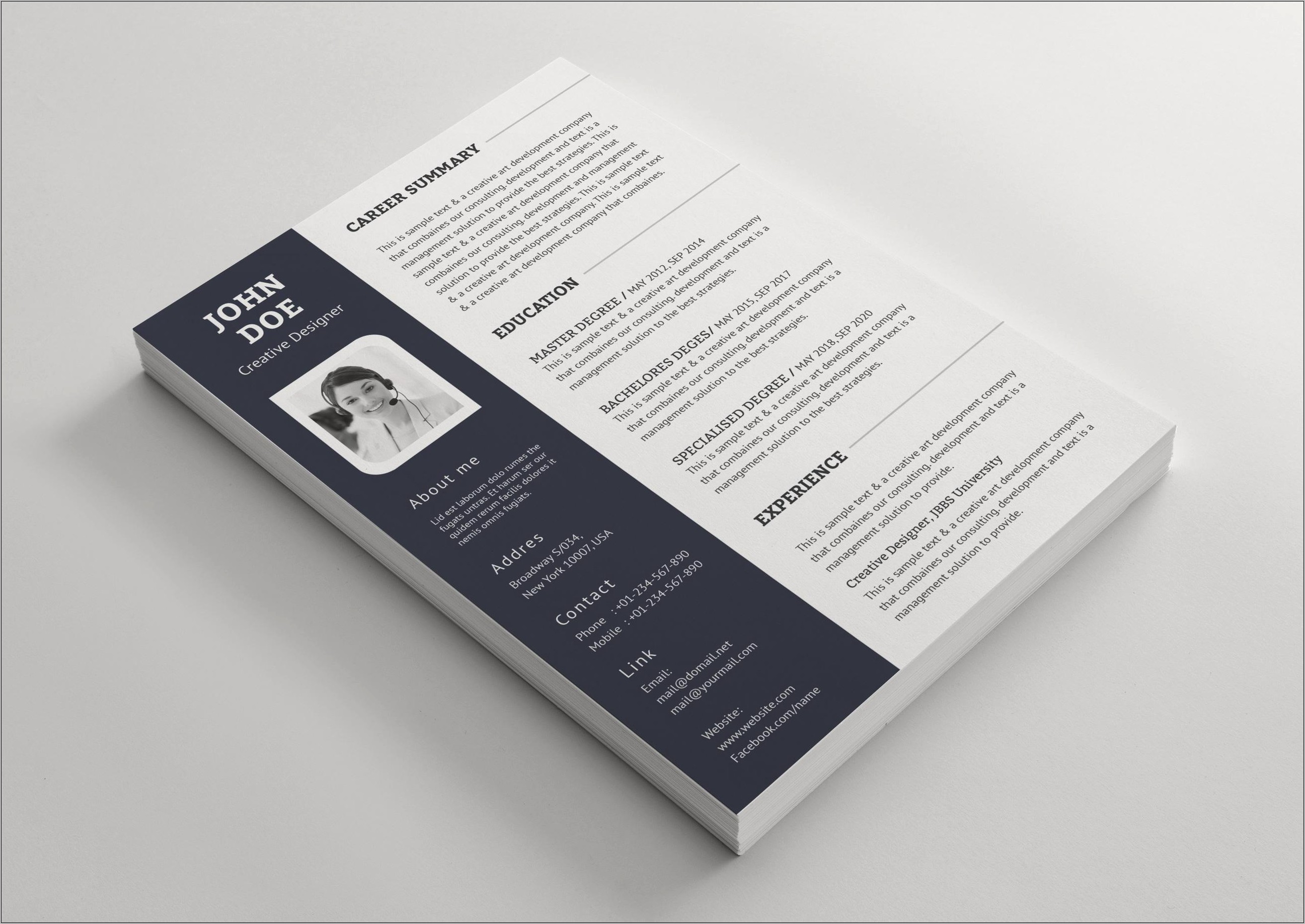 The Best Professional Resume Template
