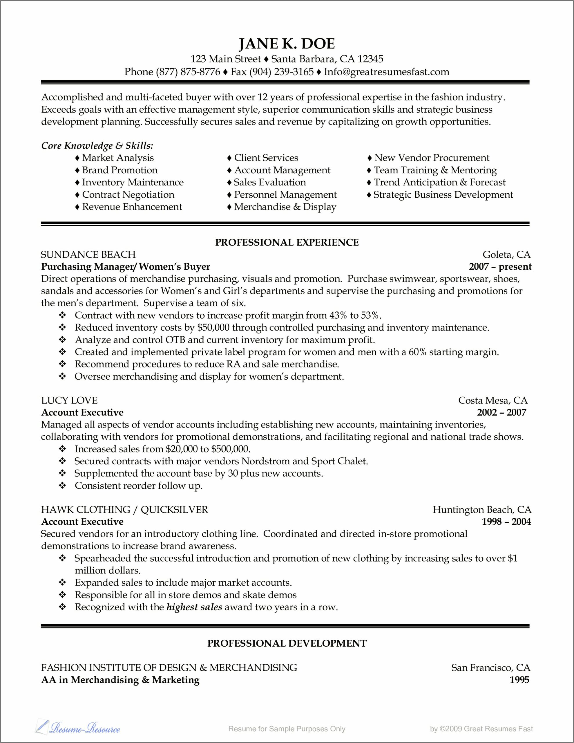 Trade Show Manager Resume Samples