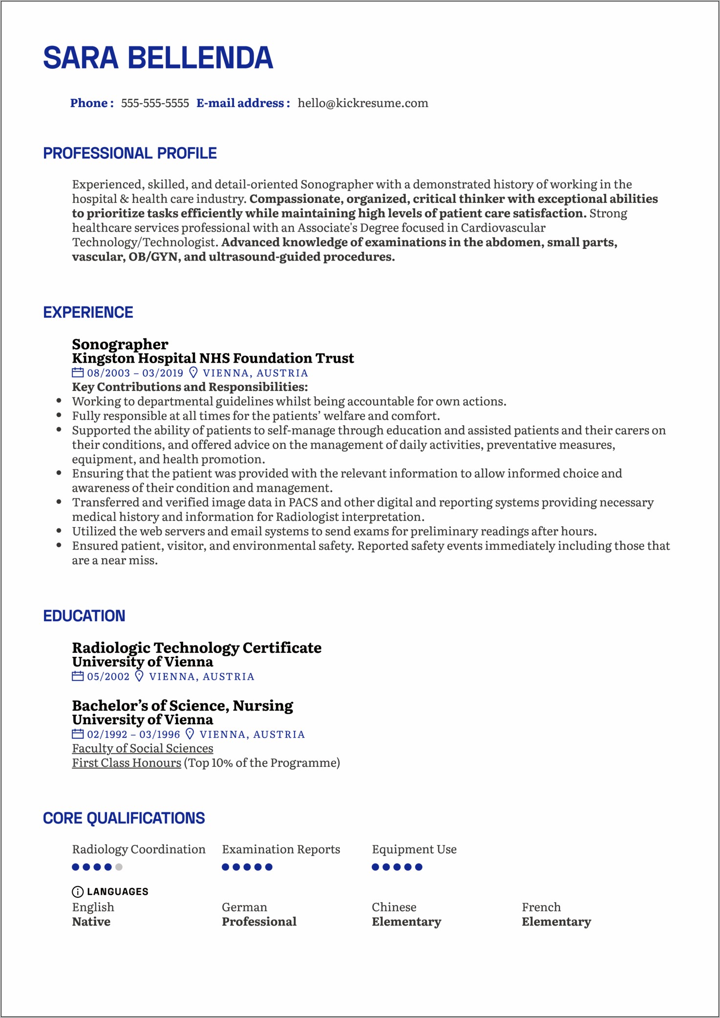 Ultrasound Resume Cover Letter Examples