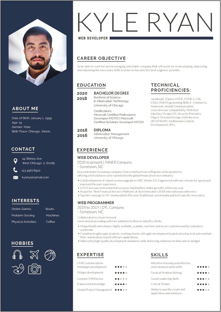 Web Developer Resume Job Description