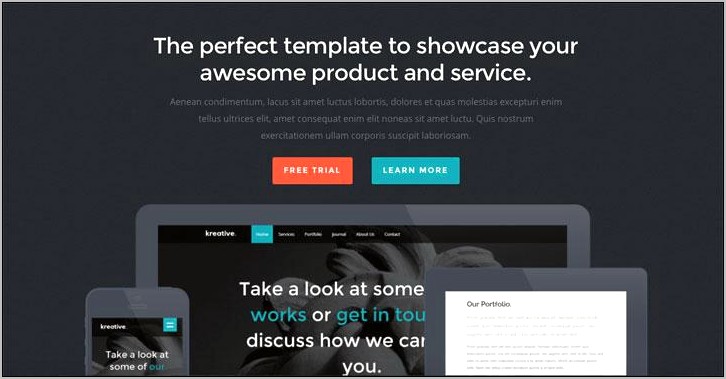 1 Page Responsive Html Template Free