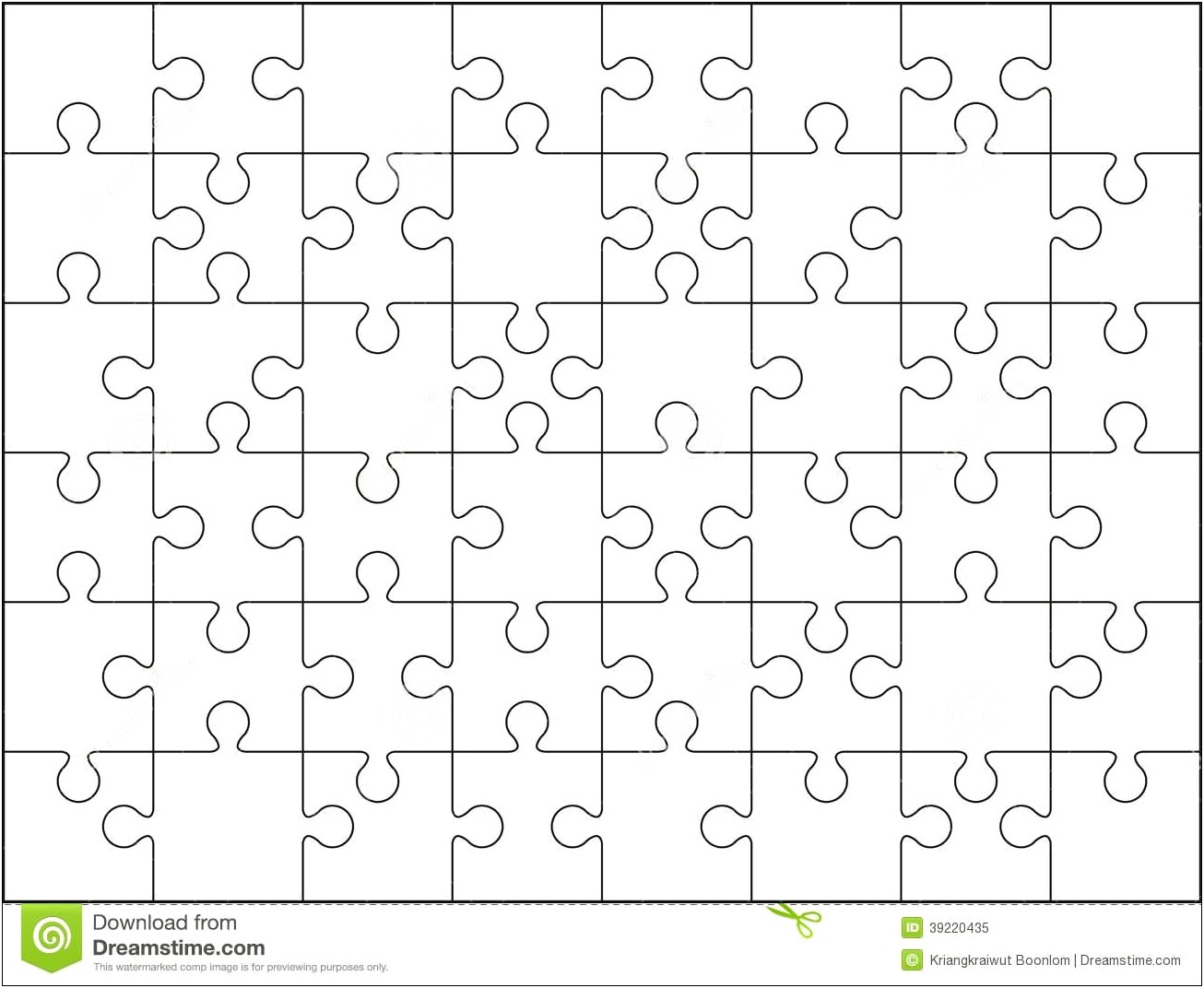10 Piece Jigsaw Puzzle Template Free