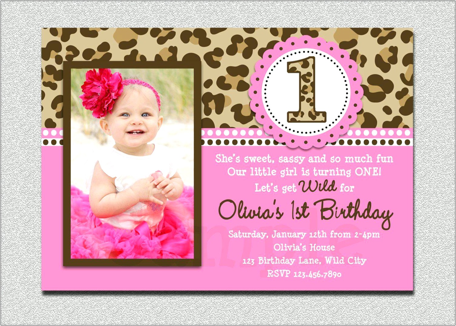 1st Birthday Invitation Templates Photoshop Free