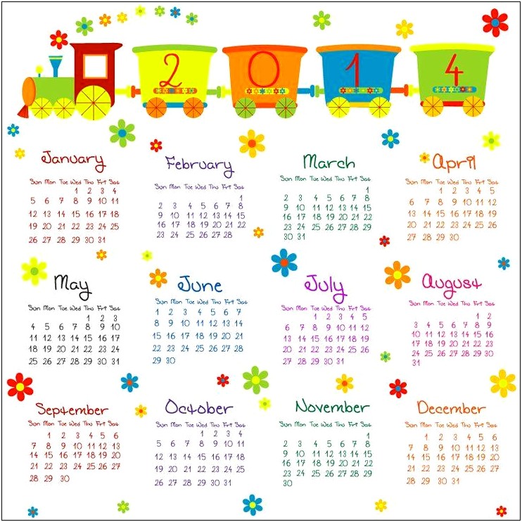 2014 Calendar Template Psd Free Download
