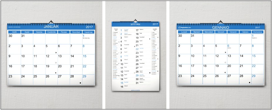 2020 Monthly Calendar Template Indesign Free