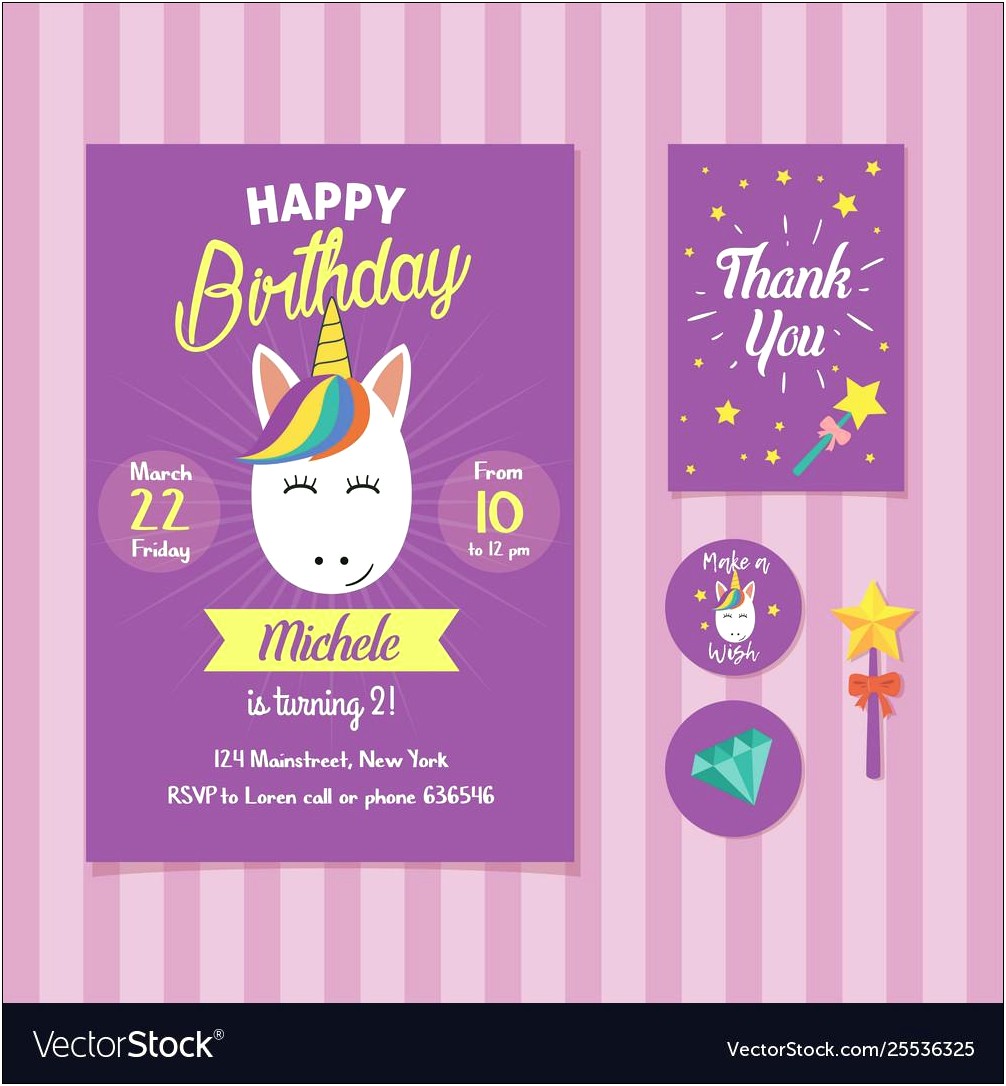 2nd Birthday Invitation Card Free Template