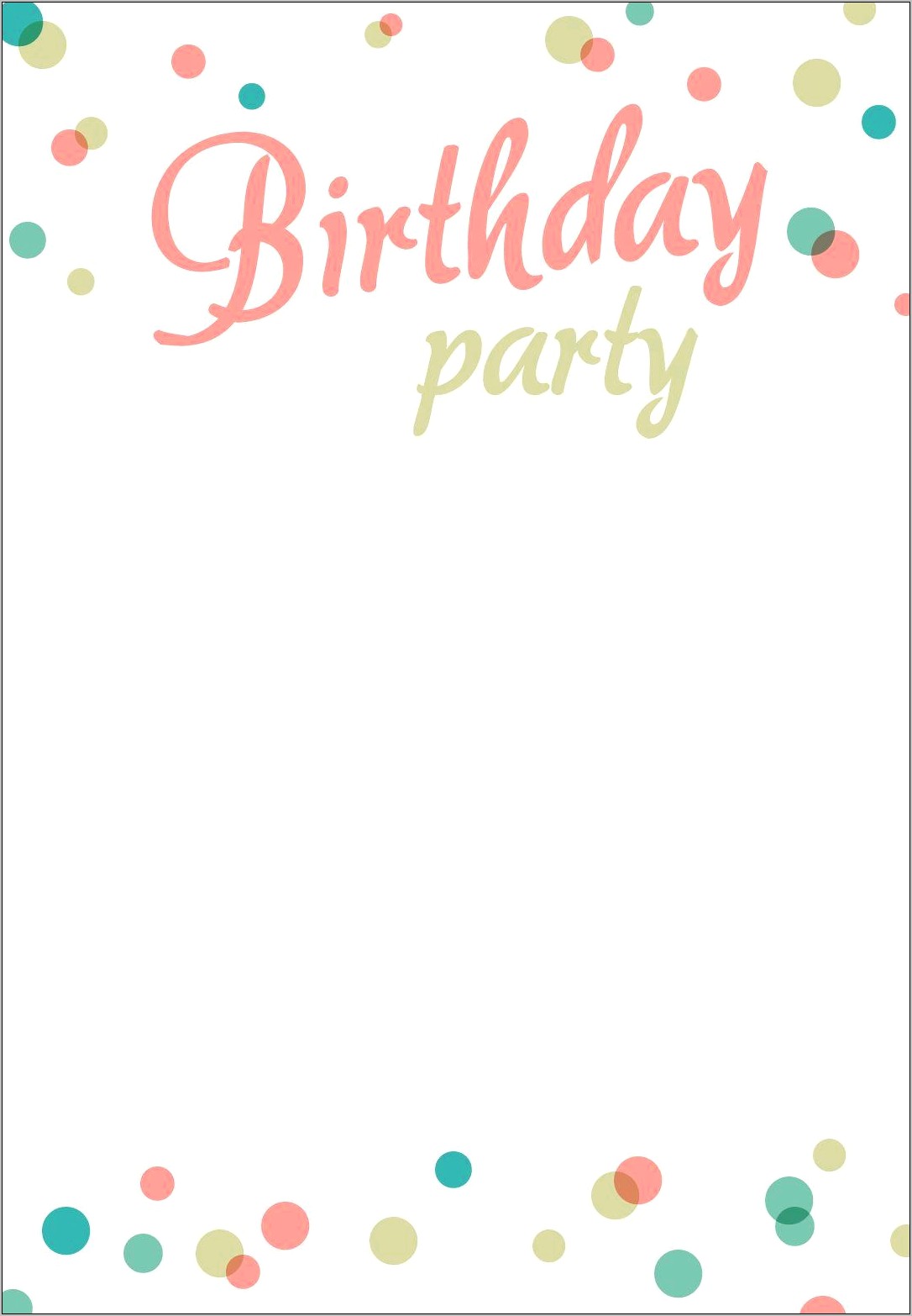 2nd Birthday Party Invitation Templates Free