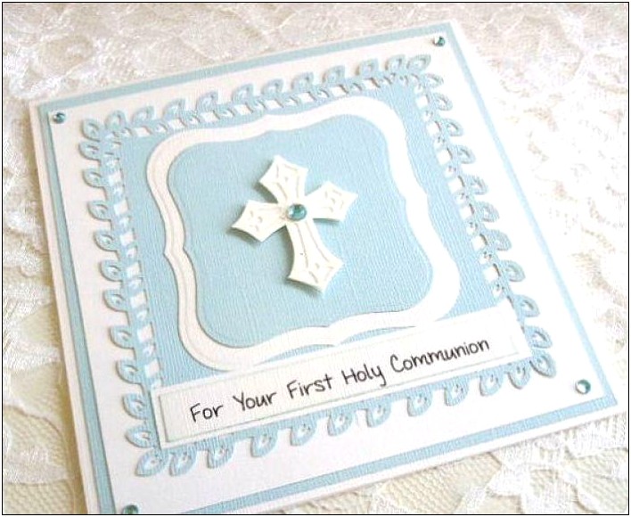 3d First Communion Card Templates Free
