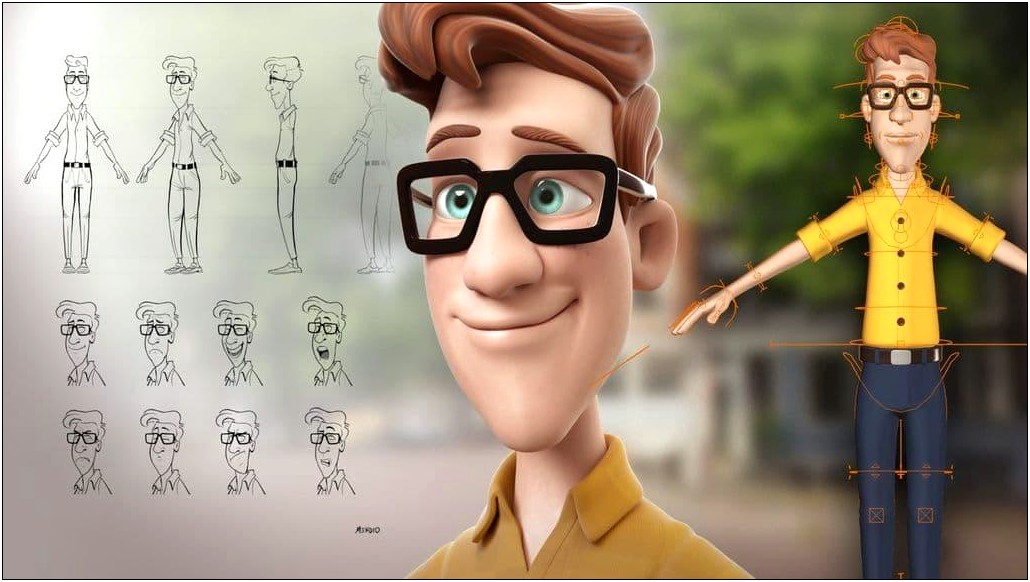 3d Model Character Template Free Download