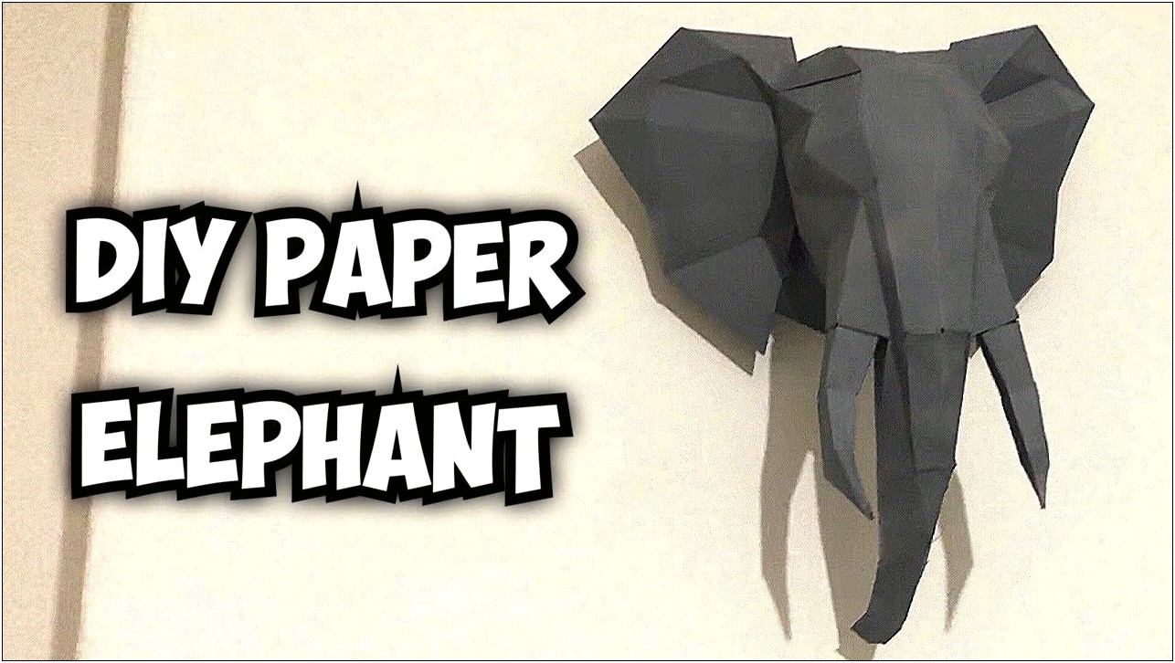3d Paper Animal Head Template Free