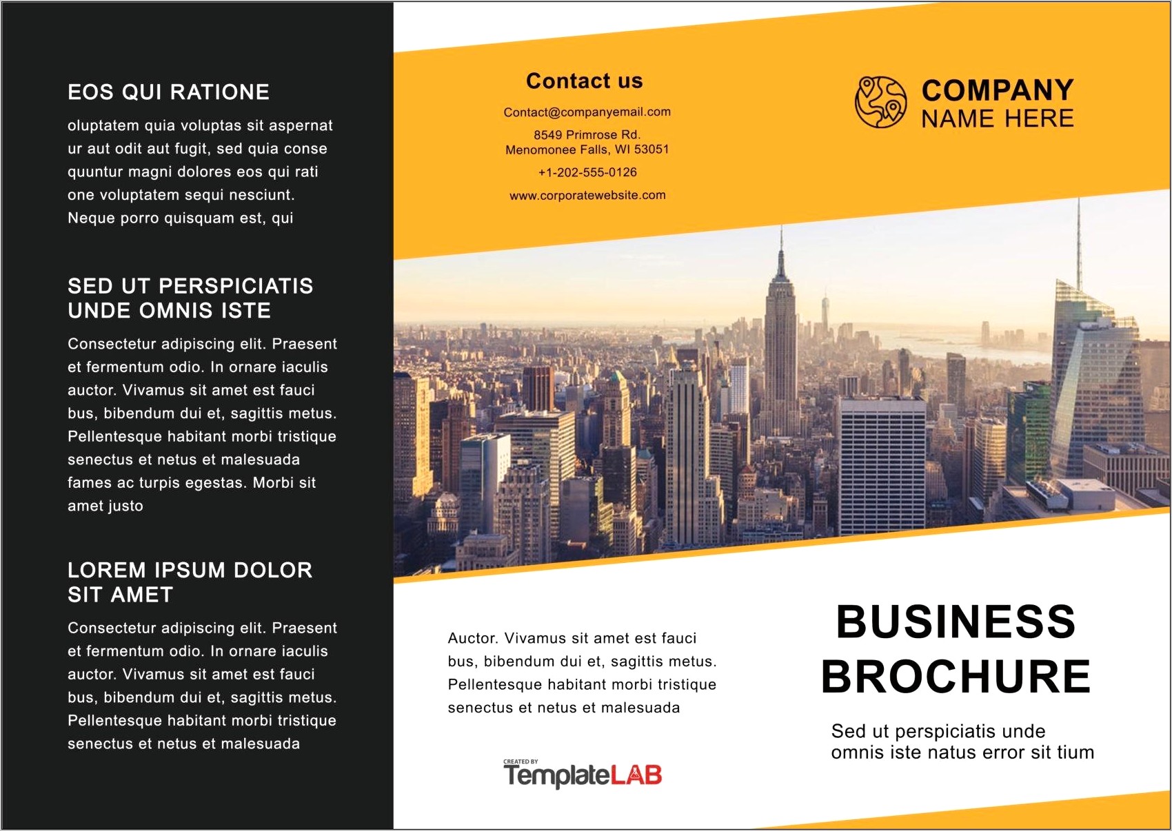 4 Page Brochure Template Free Download