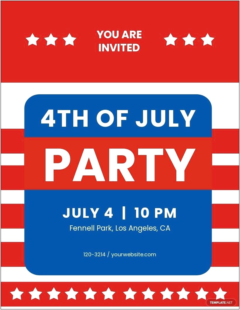 4th Of July Flyer Free Template
