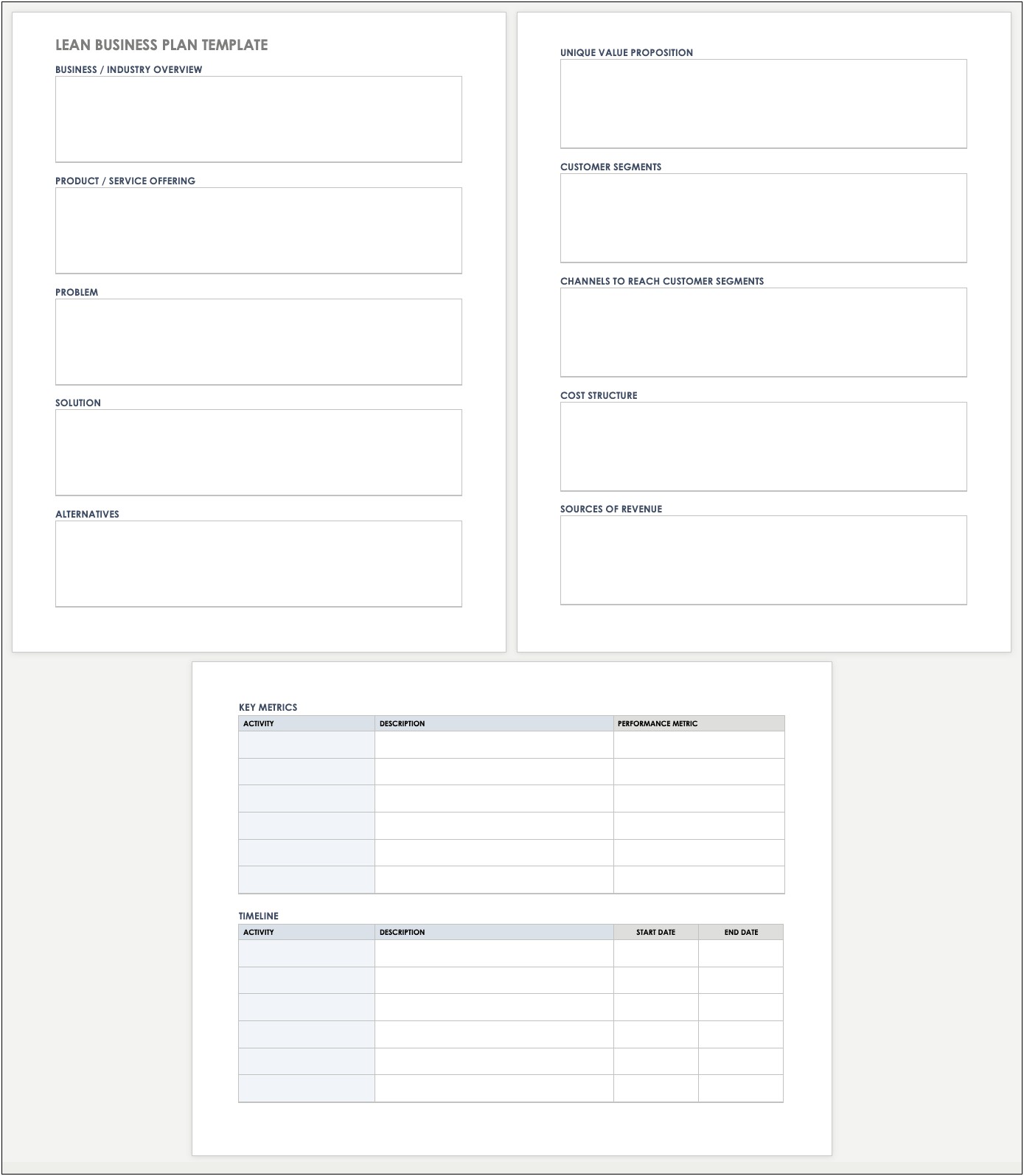 5 Page Business Plan Template Free