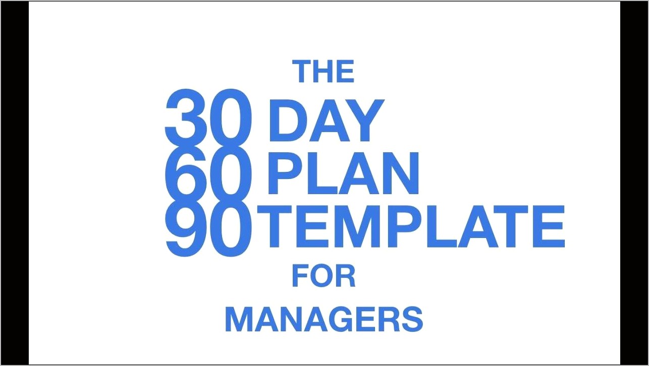 90 Day Plan Template Excel Free