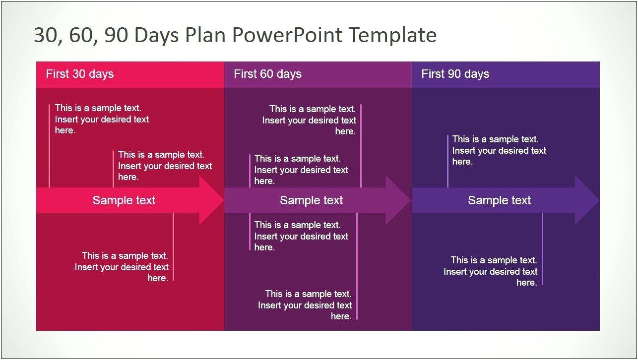 90 Day Plan Template Free Sample